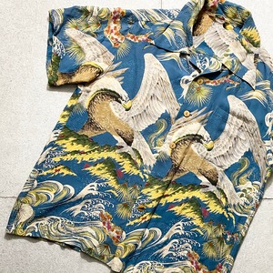 old silk hawaiian shirt “big animal”