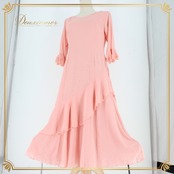 社交ダンス 衣装 スタンダード ドレス ワンピース レッスンウェア パーティドレス U:NA ユーナ ピンク系 ラインストーン 無地 フォーマル ファスナー仕様 伸縮性無し 肩パッド有り レディース Mサイズ おしゃれ 洗練 上品 デザイン 上下セット 競技用 発表会 かわいい 美しい 軽い おすすめ 通販