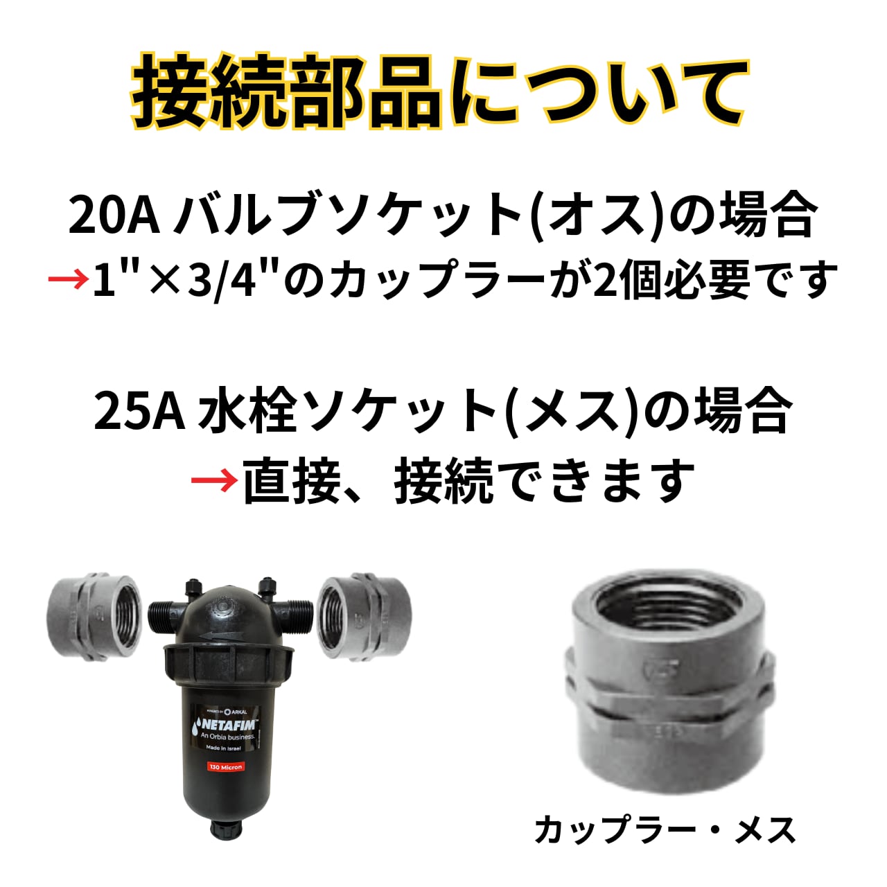 ネタフィム【ARKALディスクフィルター】120メッシュ 1インチ