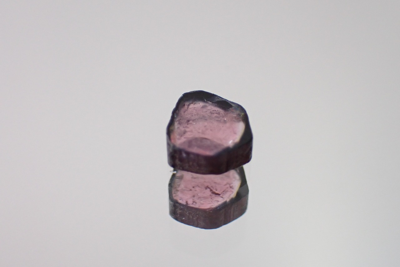 【原石セット】トルマリン/スライストルマリン 0.36ct/0.74ct 　[C2‐335]