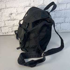 【最終処分SALE】PRADA プラダ   ナイロン リュック ブラック A-8828