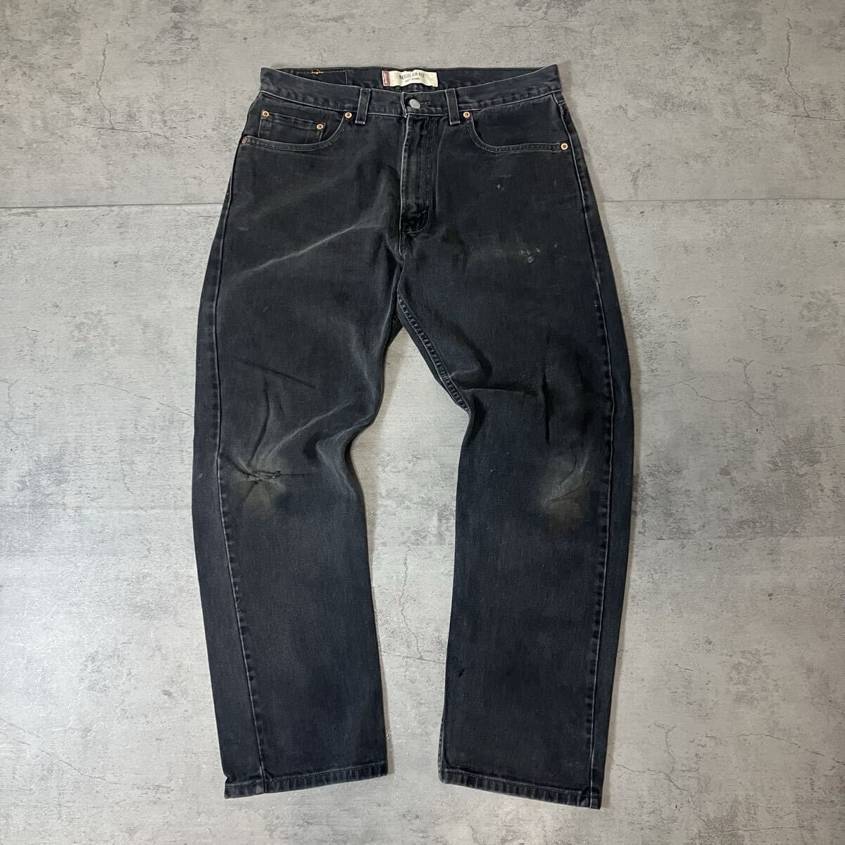 00s Levi's 505 ブラックデニム カナダ製 フェード W34 L30 リーバイス