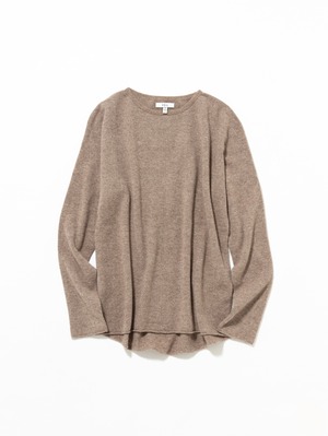 CREW-NECK ROUND TAIL PULLOVER〈BROWN〉