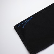 KUON / Sashiko Mended Black Denim Trousers