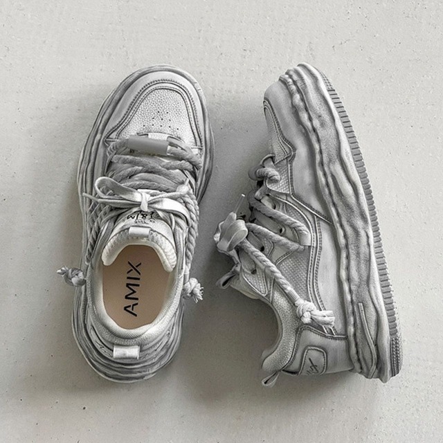 グランジミックスロープレーススニーカー   R01550