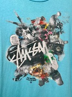 00's Old Stussy Print T-Shirt【L】