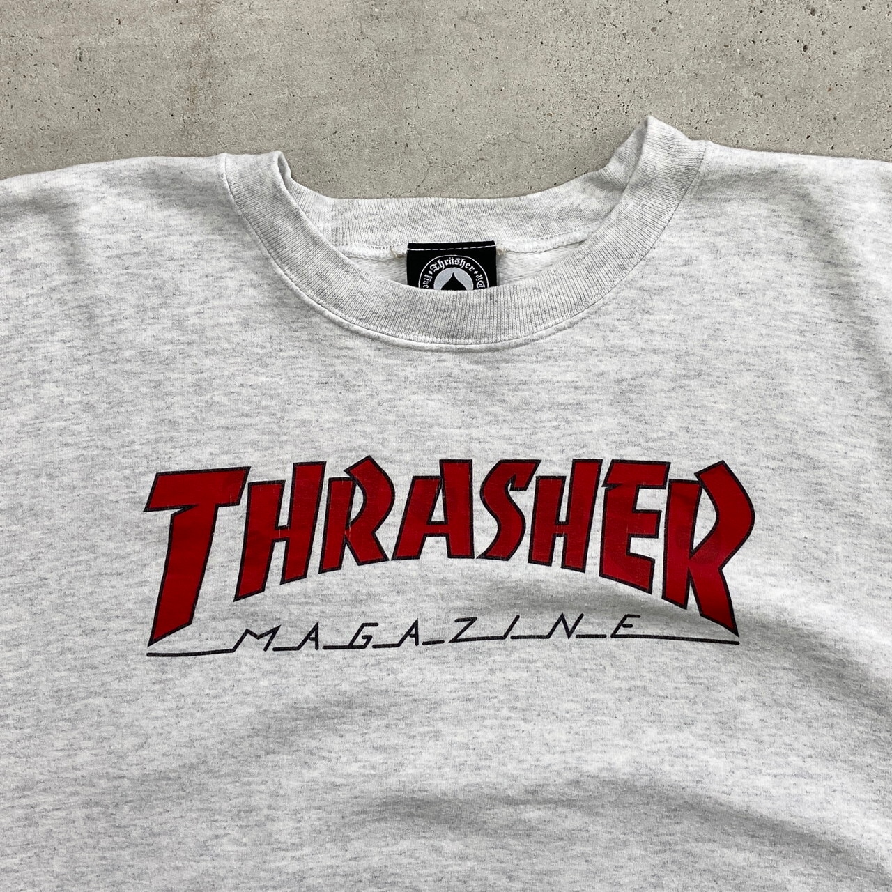 00年代 THRASHER スラッシャー ビッグロゴプリント スウェットシャツ 