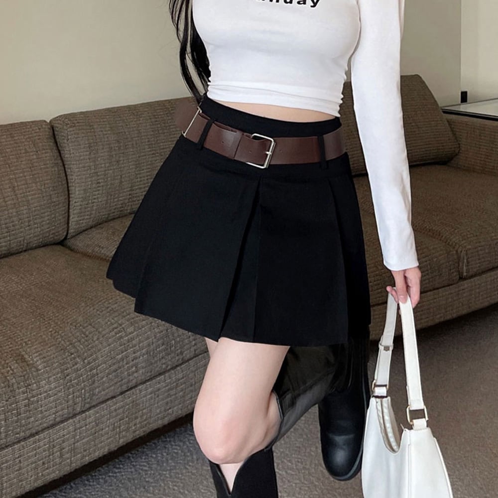 ミニボックス プリーツ スカート レディース 春夏 かわいい おしゃれ