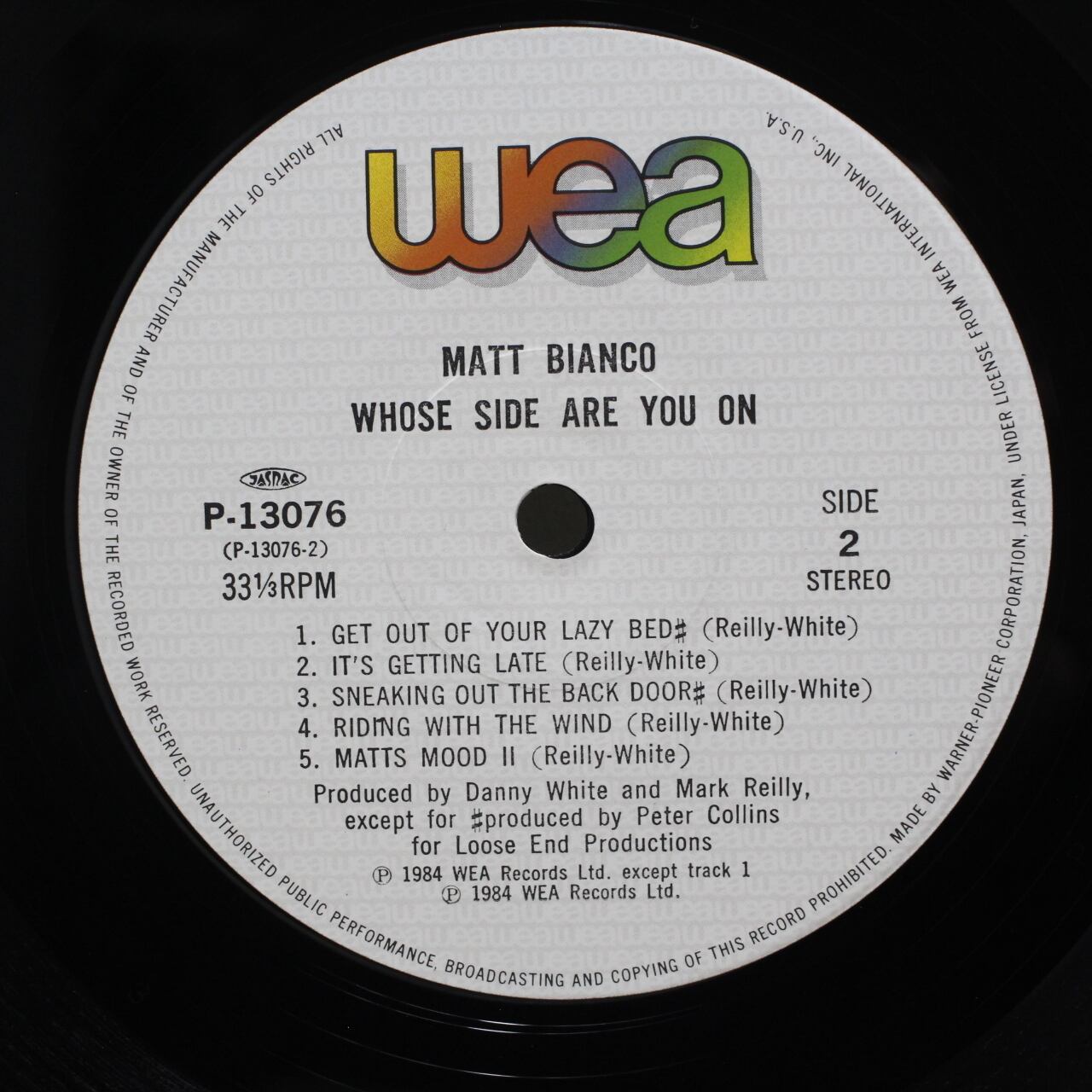 Matt Bianco / Whose Side Are You On [P-13076] - 画像4