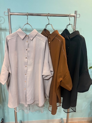 GALENA　ジョーゼットサークルシャツ　70060-4157