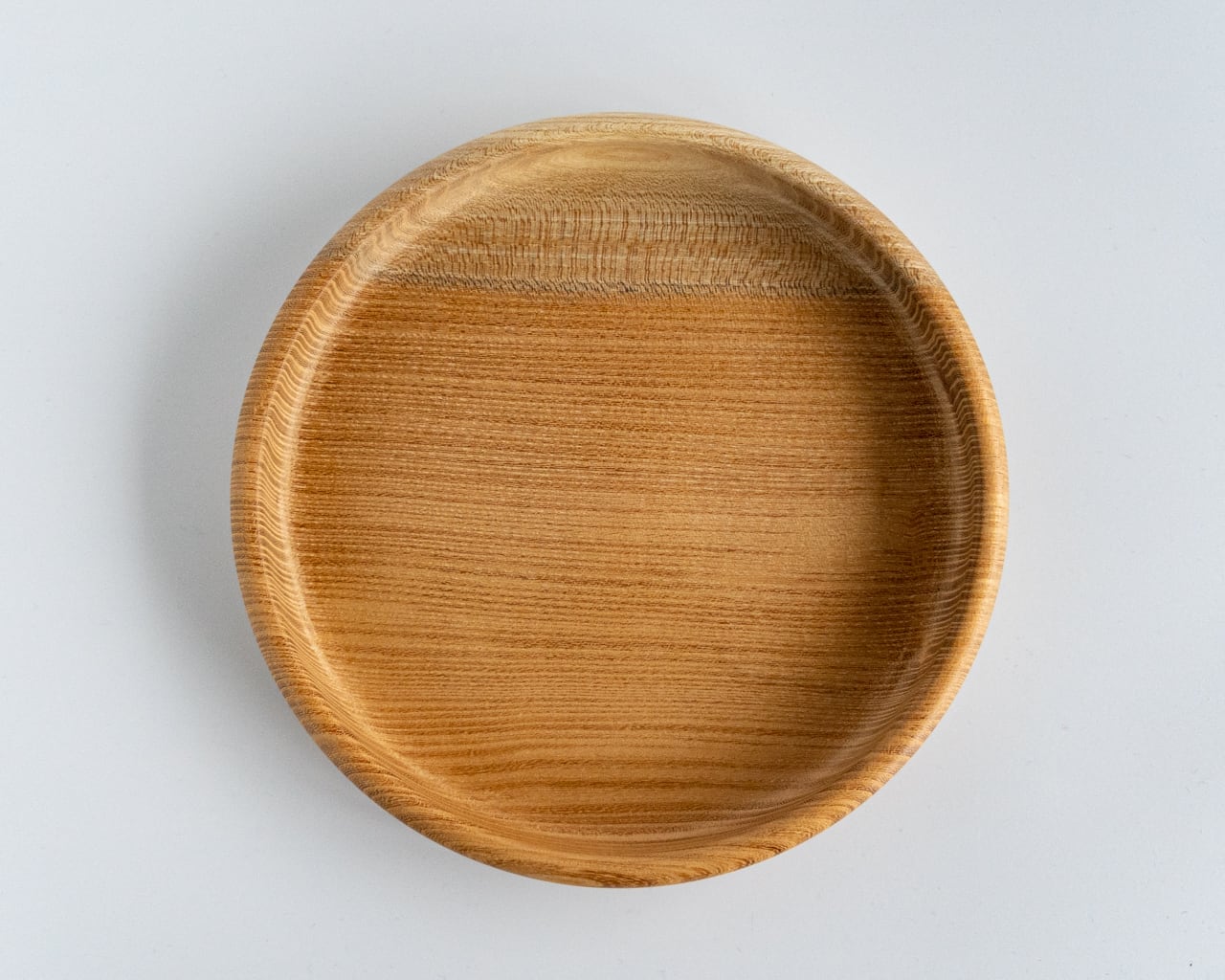 訳あり】直径21.5cm 無塗装のお盆 欅（けやき）【現品限り】 3-0