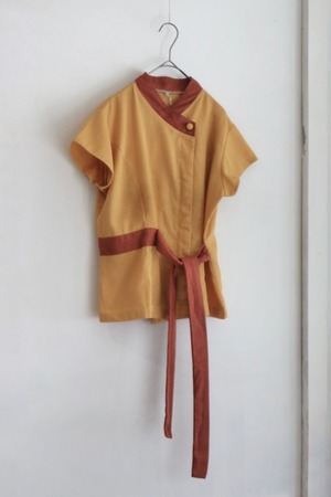 70s-80s oriental design kasane blouse
