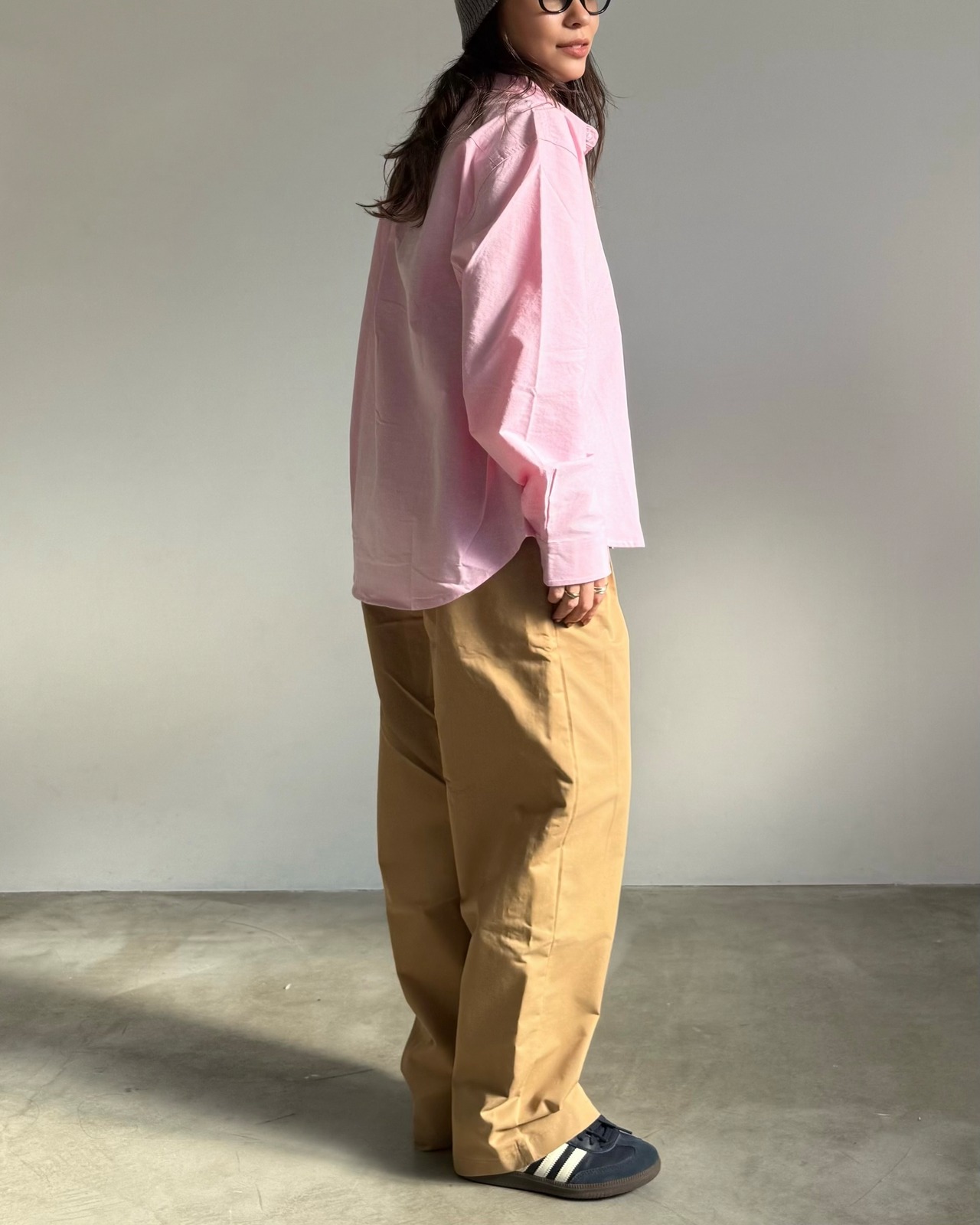 calm relaxed cotton shirt <2color>