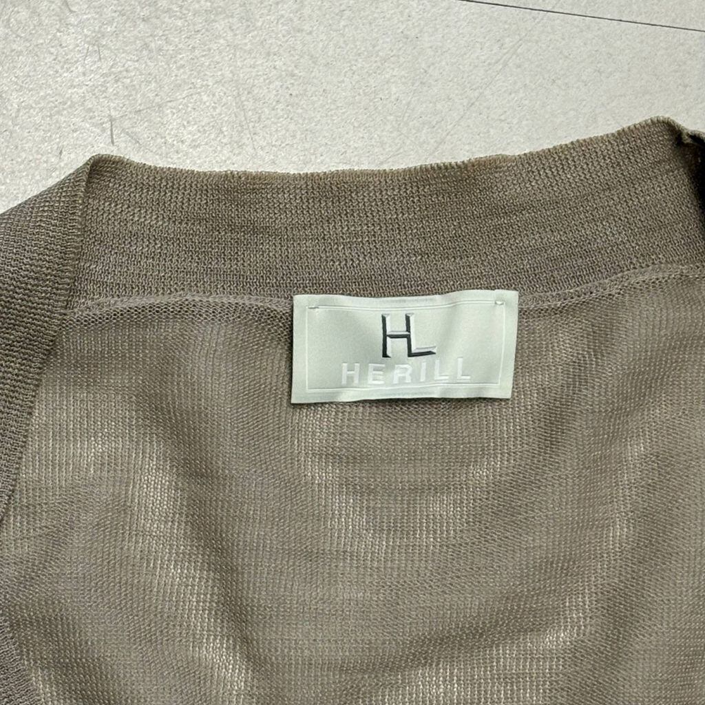 HERILL ヘリル 22AW LYNEN CARDIGAN リネンカーディガン 22-080-HL8080