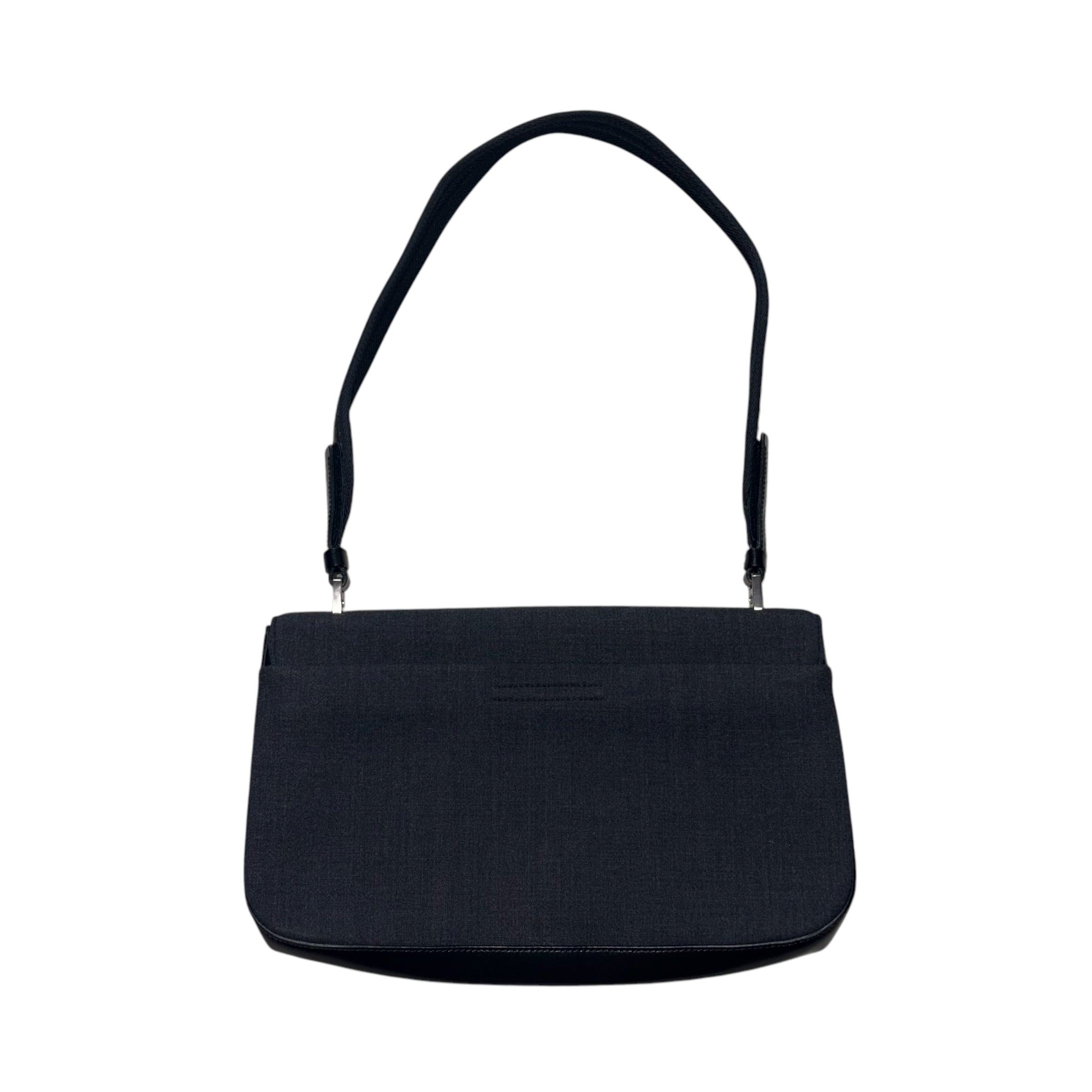 archive PRADA leather × technical fabric one shoulder bag archive PRADA leather × technical fabric one shoulder bag
