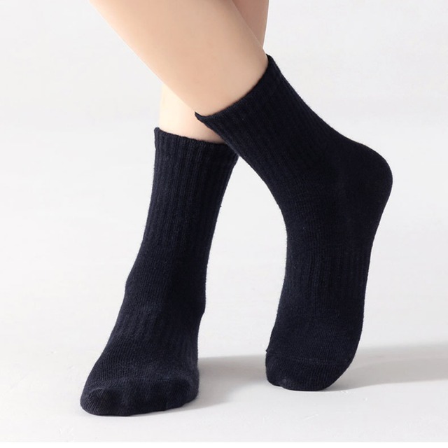 【即納】スクールソックス グレー 5足セット