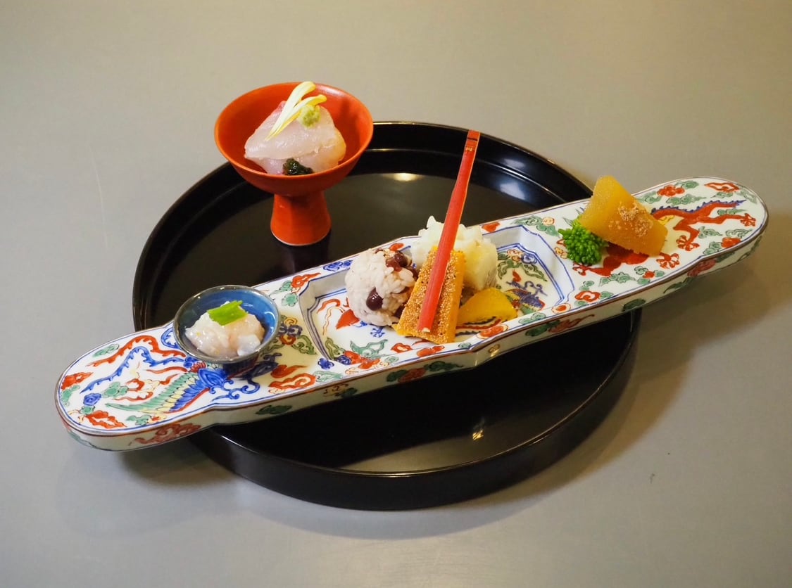 有田焼 福泉窯 中皿 山水 染付 オリジナル