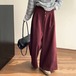 パンツ ワイドパンツ ボトムス レディース ガウチョパンツ ロング丈 ズボン 冬 秋 あったか タックパンツ カジュアル 抜け感 キレイめ 楽ちん 無地 おしゃれ ゆったり かわいい ウール ストレー