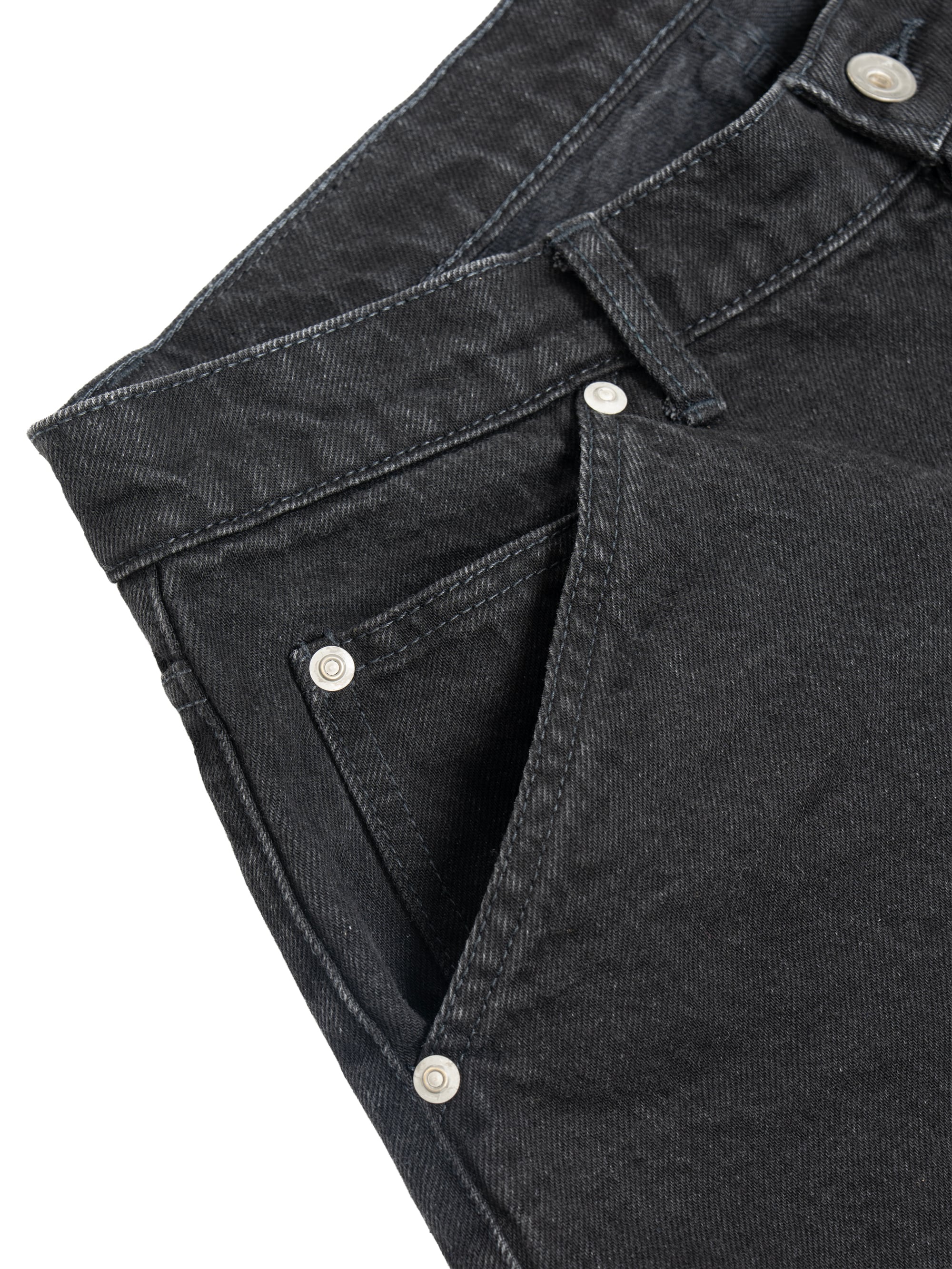 Black Wash Baggy Shorts | OVY
