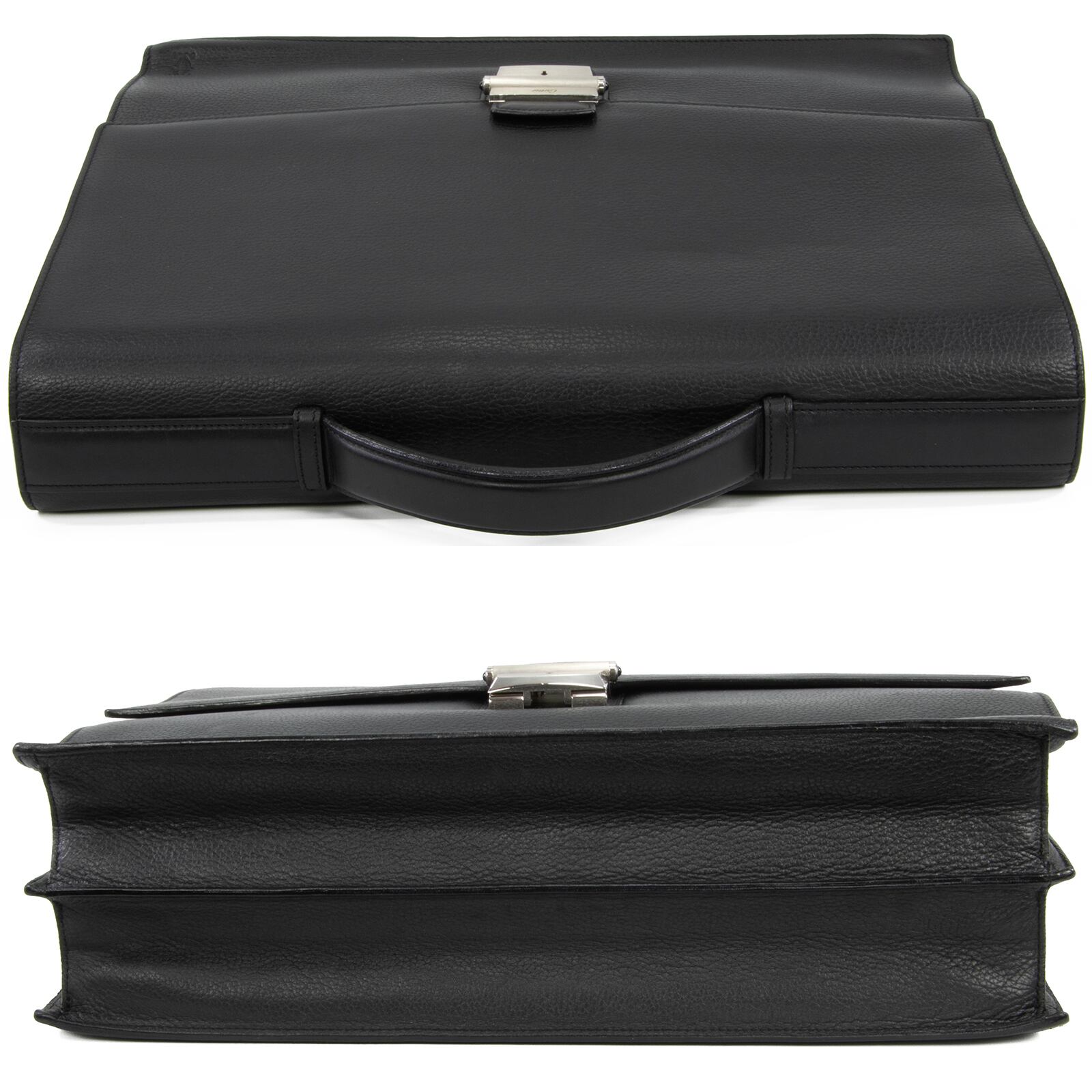 本物 送料無料 カルティエ ビジネスバッグ ブリーフケース メンズ