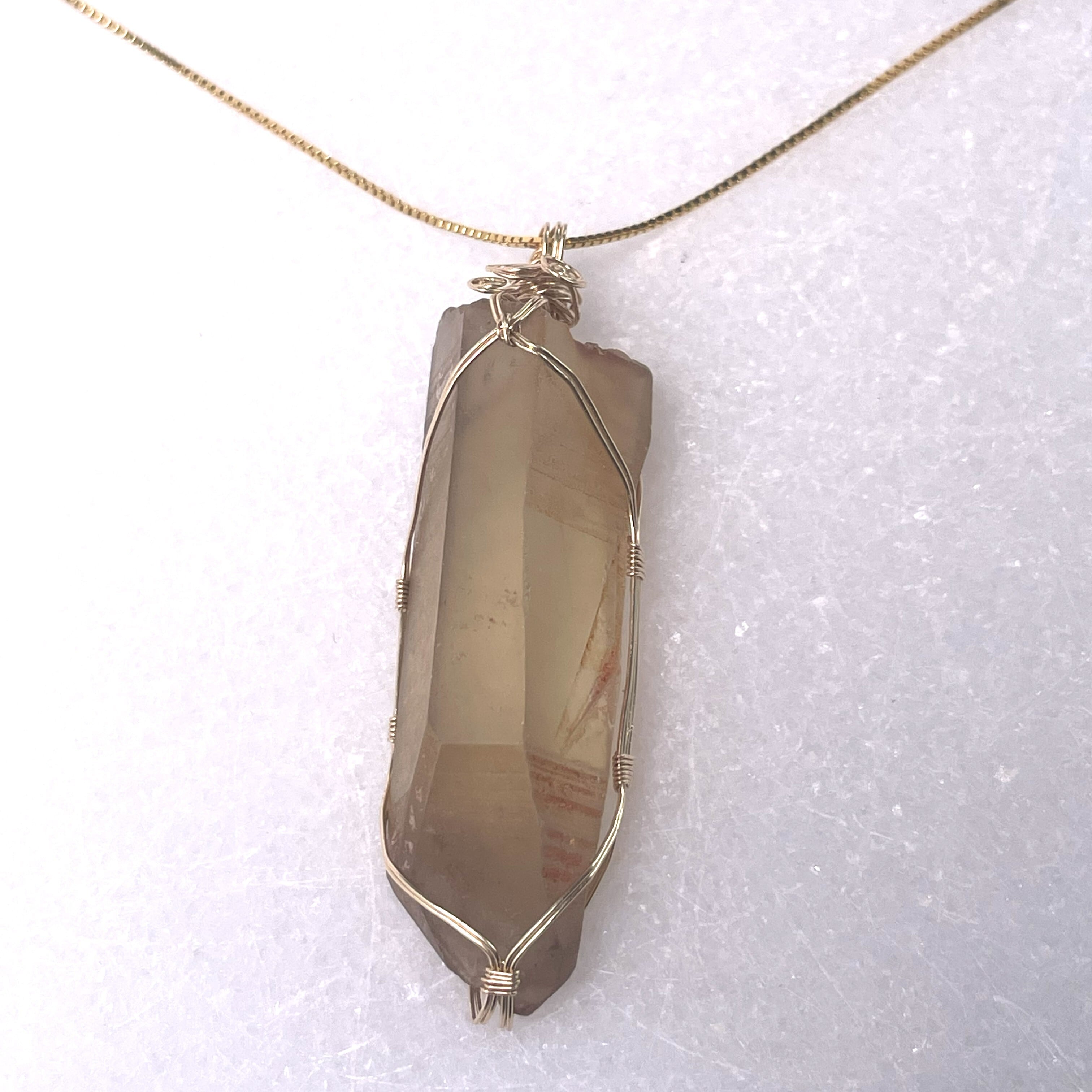 《ゴールデン・ディスティニー》 【豊かさの流れに乗り、人生を黄金軌道へ導く】 非加熱シトリン　☆Temple Codes of Egypt — 神殿に刻まれた覚醒のコード☆ワイヤージュエリー