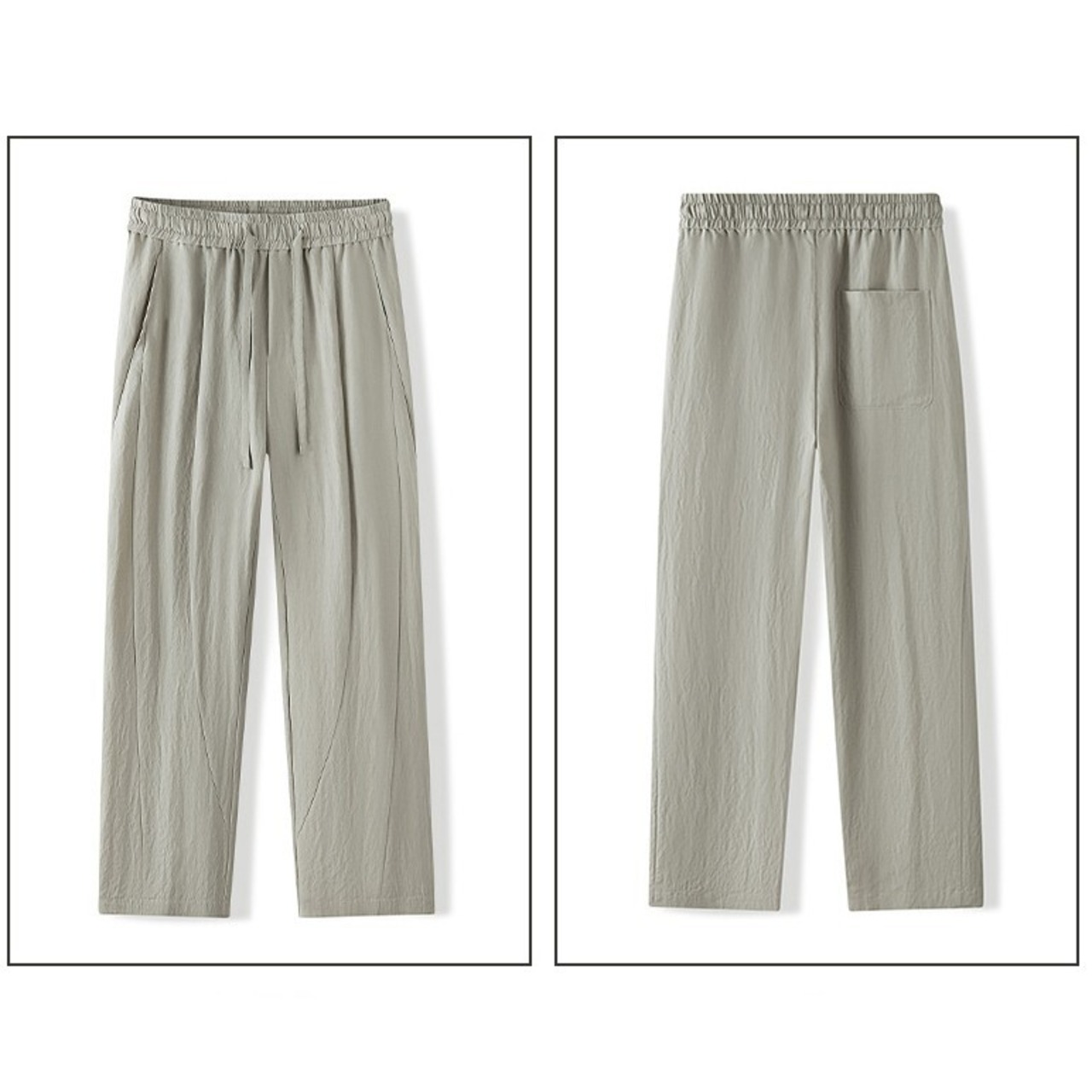 【M-4XL】Linen Lyocell Casual Pants / リネン リヨセル カジュアル パンツ