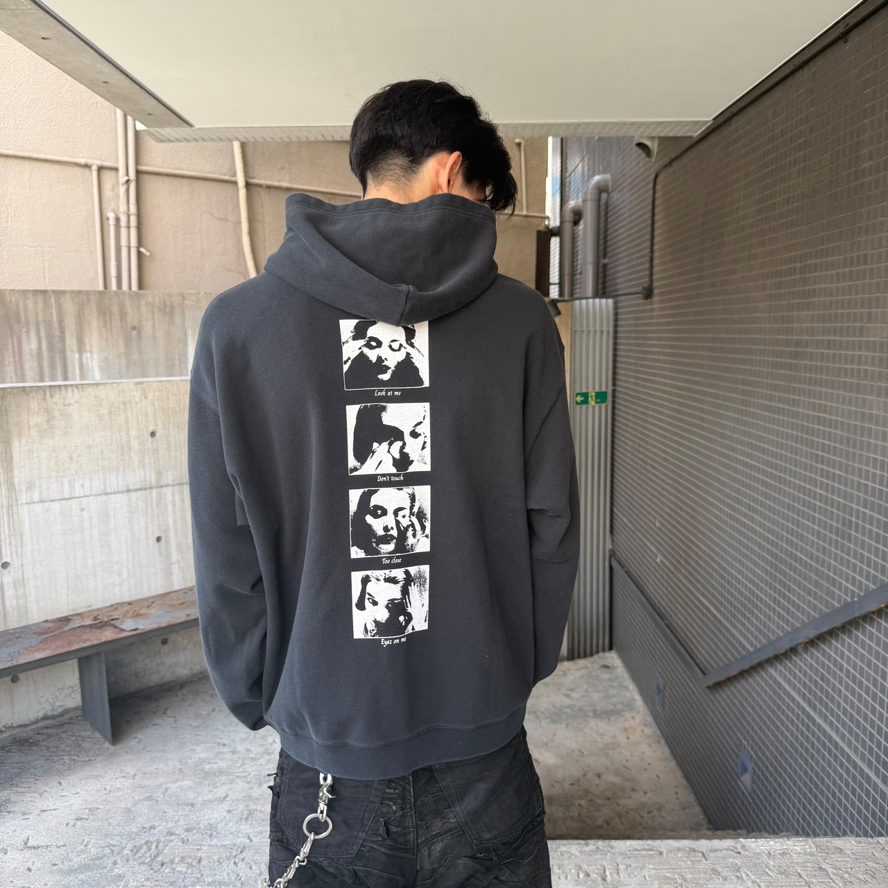 【KAMIYA】"""DISTORTED Girl""Zip Hoodie T/C" - 13