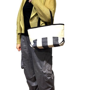 【EC限定販売】バイカラーキャンパストートバッグ【252-0413】Two-tone canvas tote bag