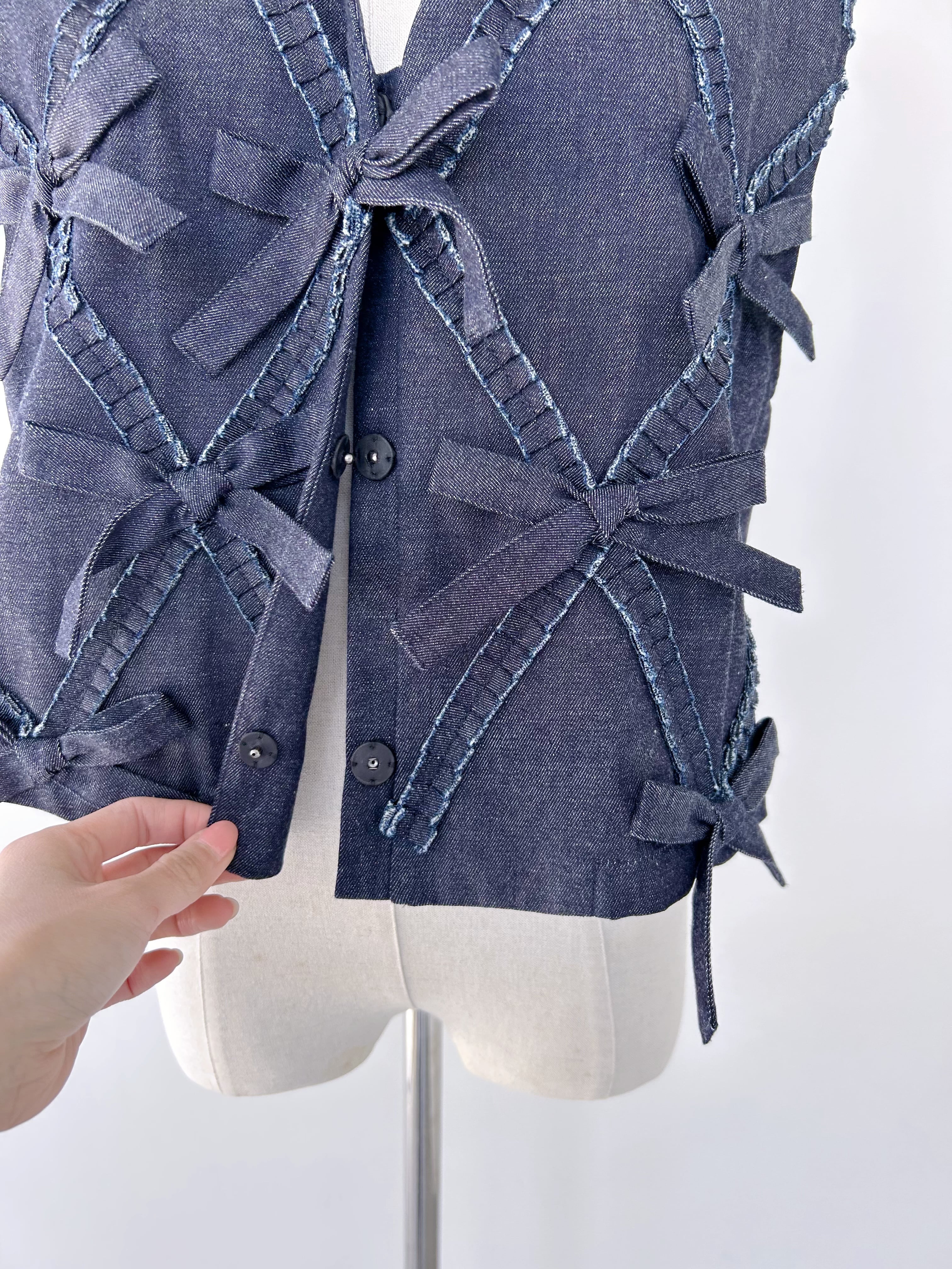 MUVEIL デニムベストブラウス | KOKO