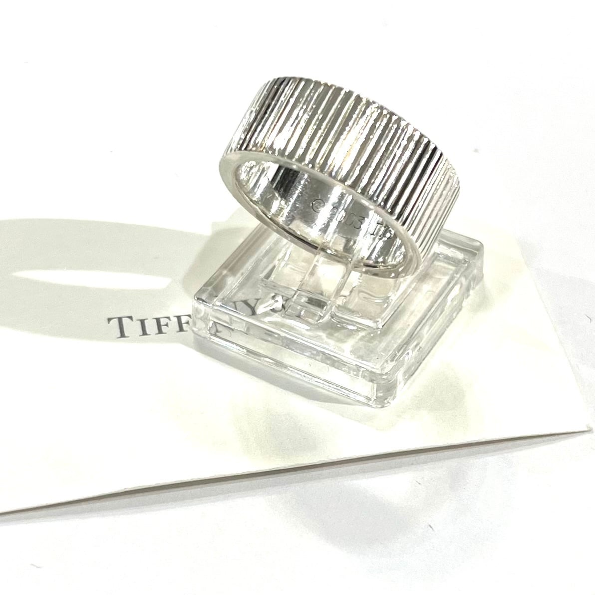 希少 【TIFFANY&CO】【12.5号】2604 コインエッジリング SV925シルバー