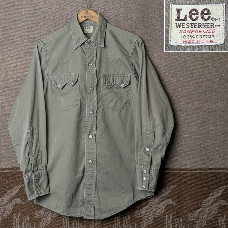 60s～ Lee WESTERNER Cotton Sateen Western Shirt | Wonder Wear