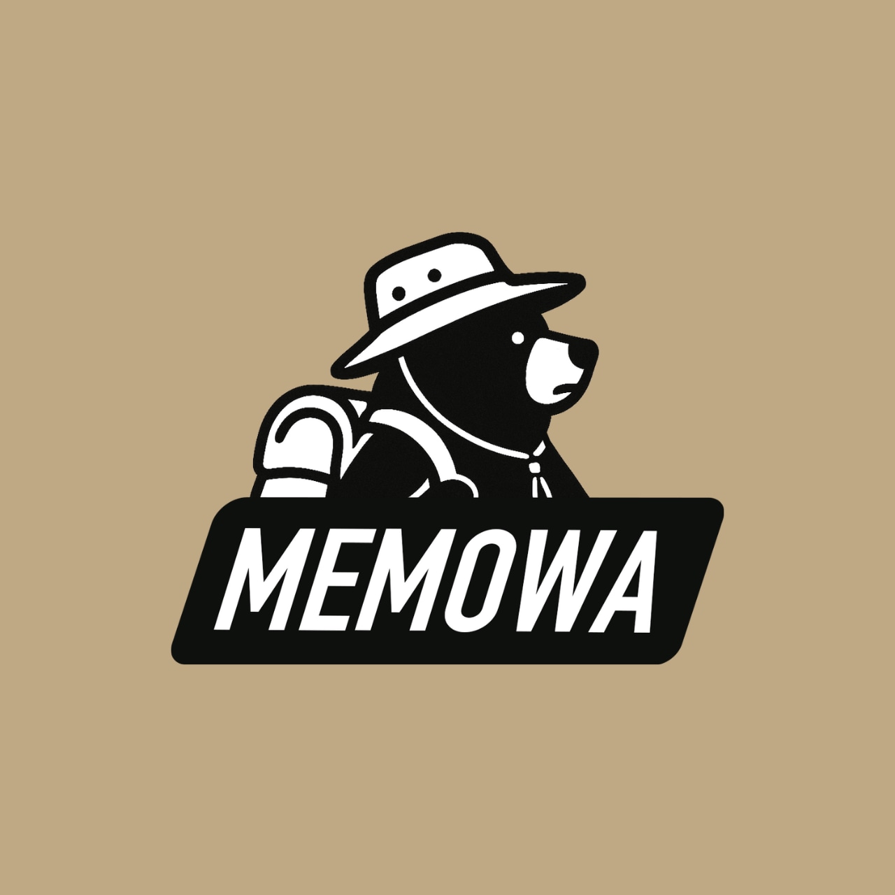 LOGO BEAR ナイロンコーチジャケット(ベージュ)A0105