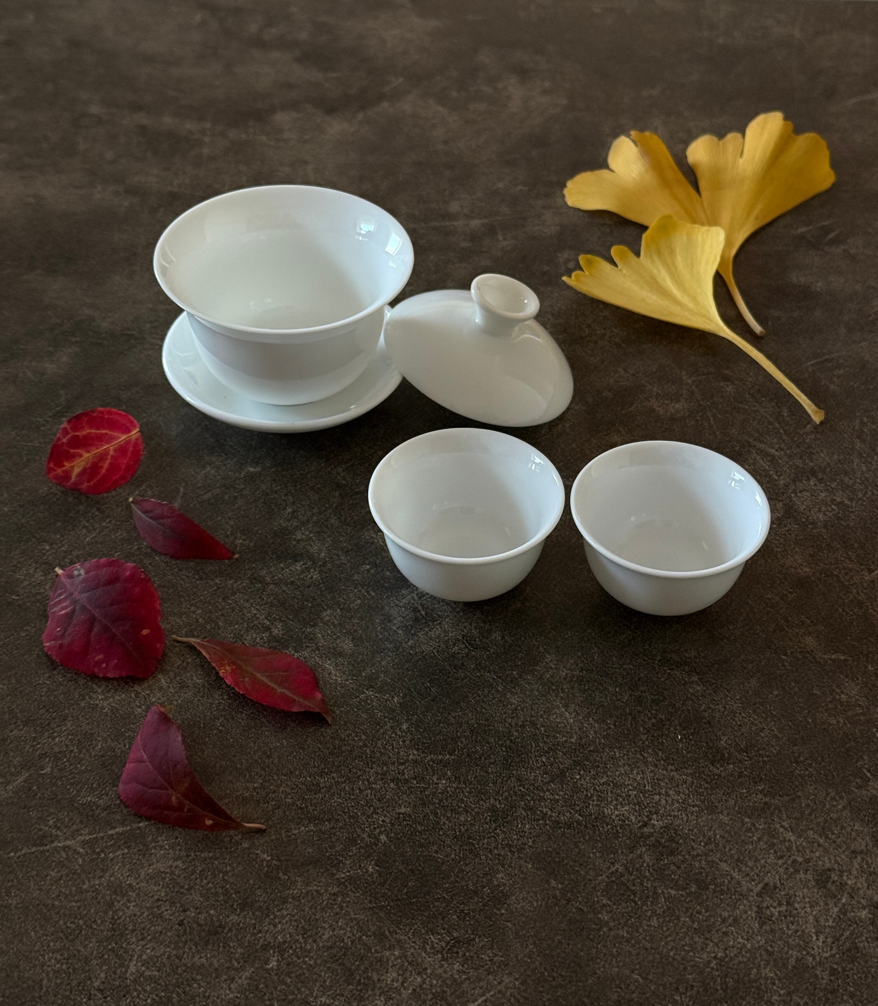 中国茶器 功夫茶蓋碗60ml +茶杯2個 旅行セット | Pay ID