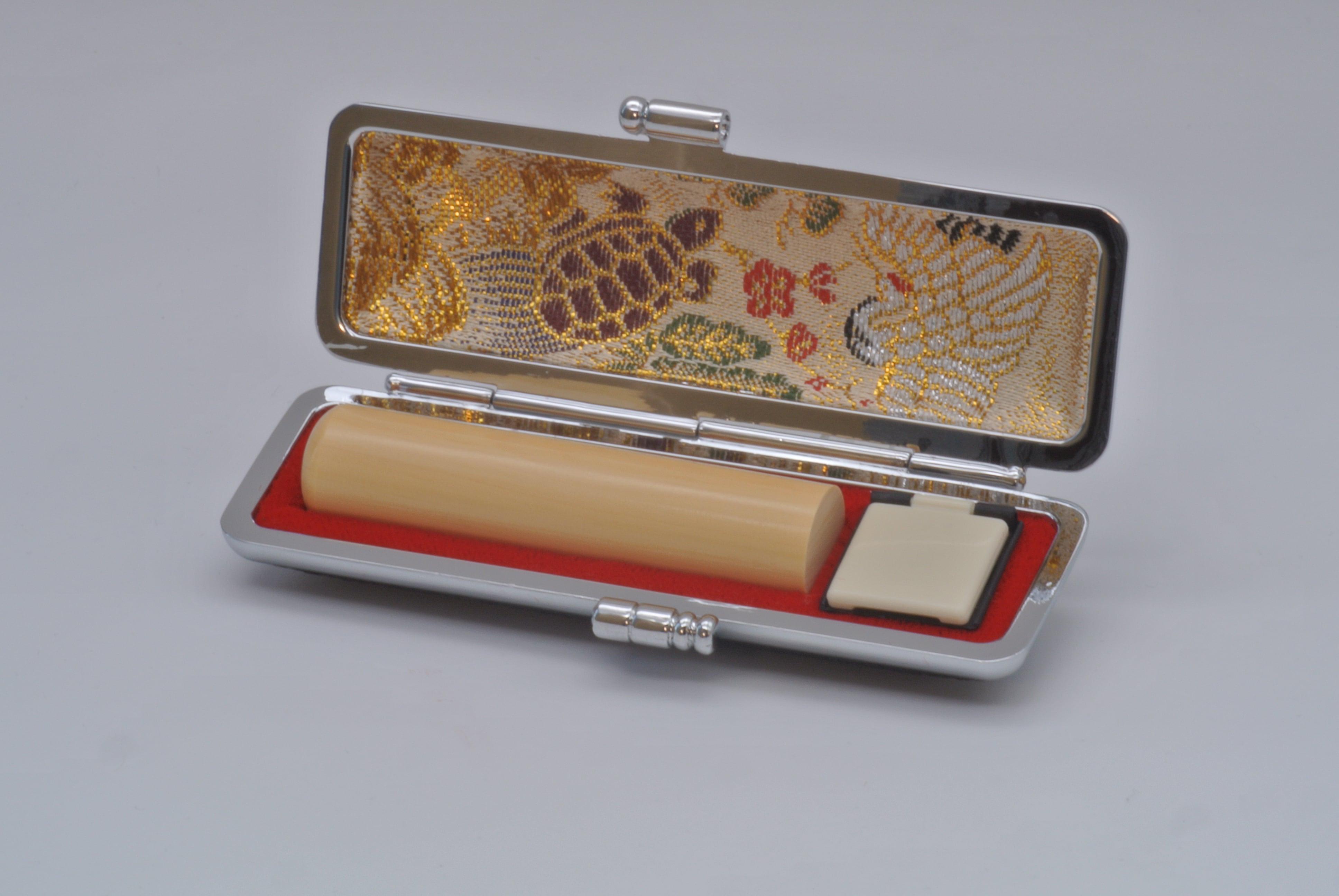 【実印】フルネーム 御蔵島本柘 13.5 mm丸 (高級本革ケース付き)