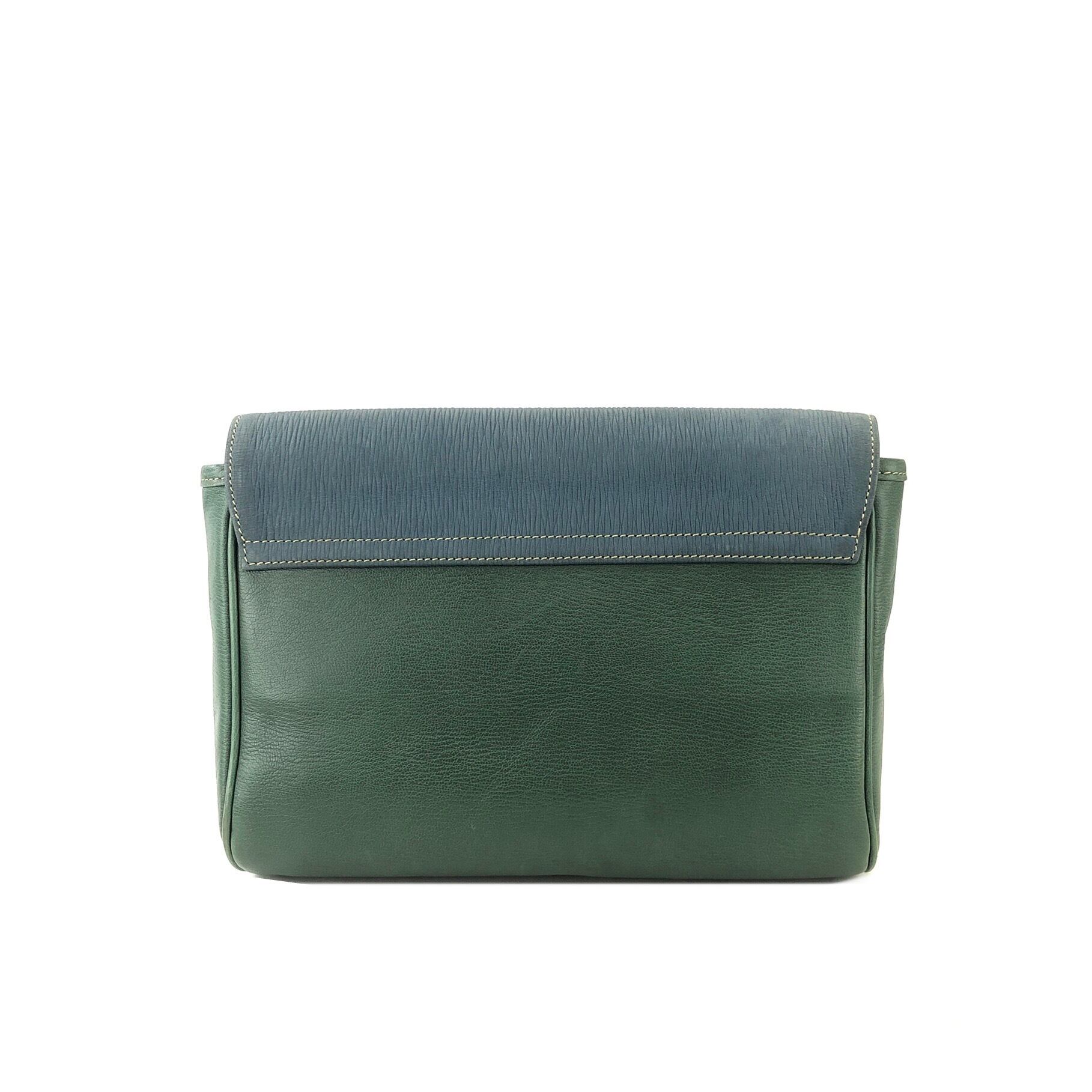 LOEWE ロエベ ベラスケス ツイスト レザー コンビレザー クラッチ