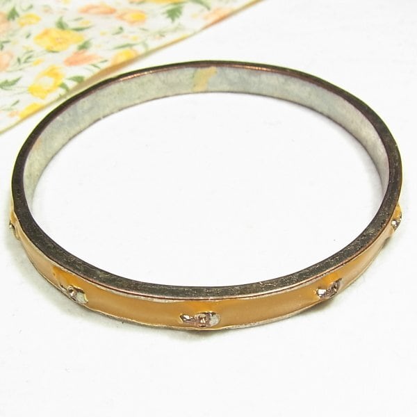 EU VINTAGE PATTERNED DESIGN BANGLE/ヨーロッパ古着柄デザイン