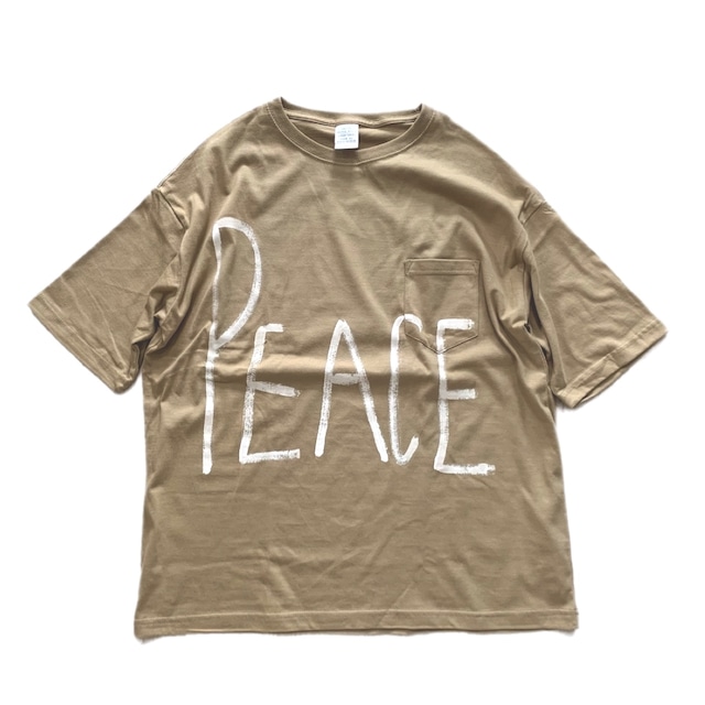 PEACE T-shirt　サンドカーキ　ILL-clothes-06