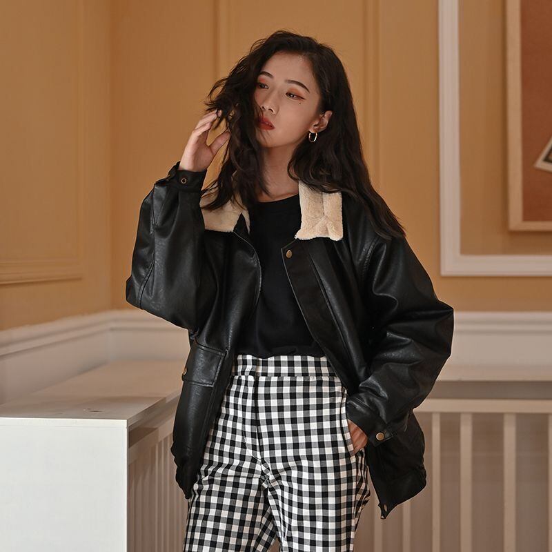 アウター レザージャケット 革ジャン ライダースジャケット ミドル丈