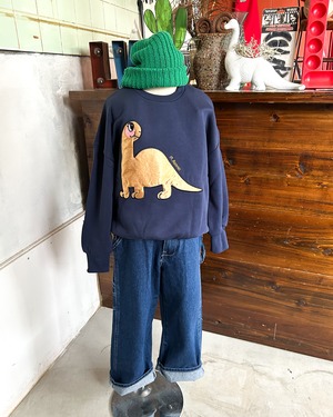 【mini rodini KIDS】DINO APPLICATION SWEAT