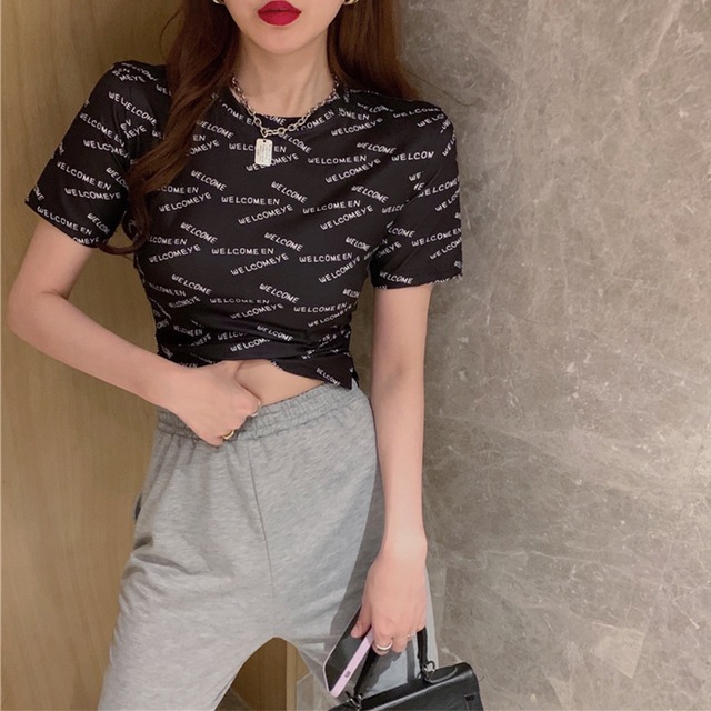 ショートTシャツ シャツ サマースリムレッド 夏物 セブンプリンセス29583936