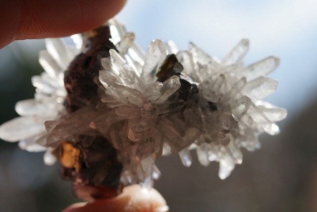 クォーツ/黄銅鉱/ガレナ Quartz/Chalcopyrite/Galena