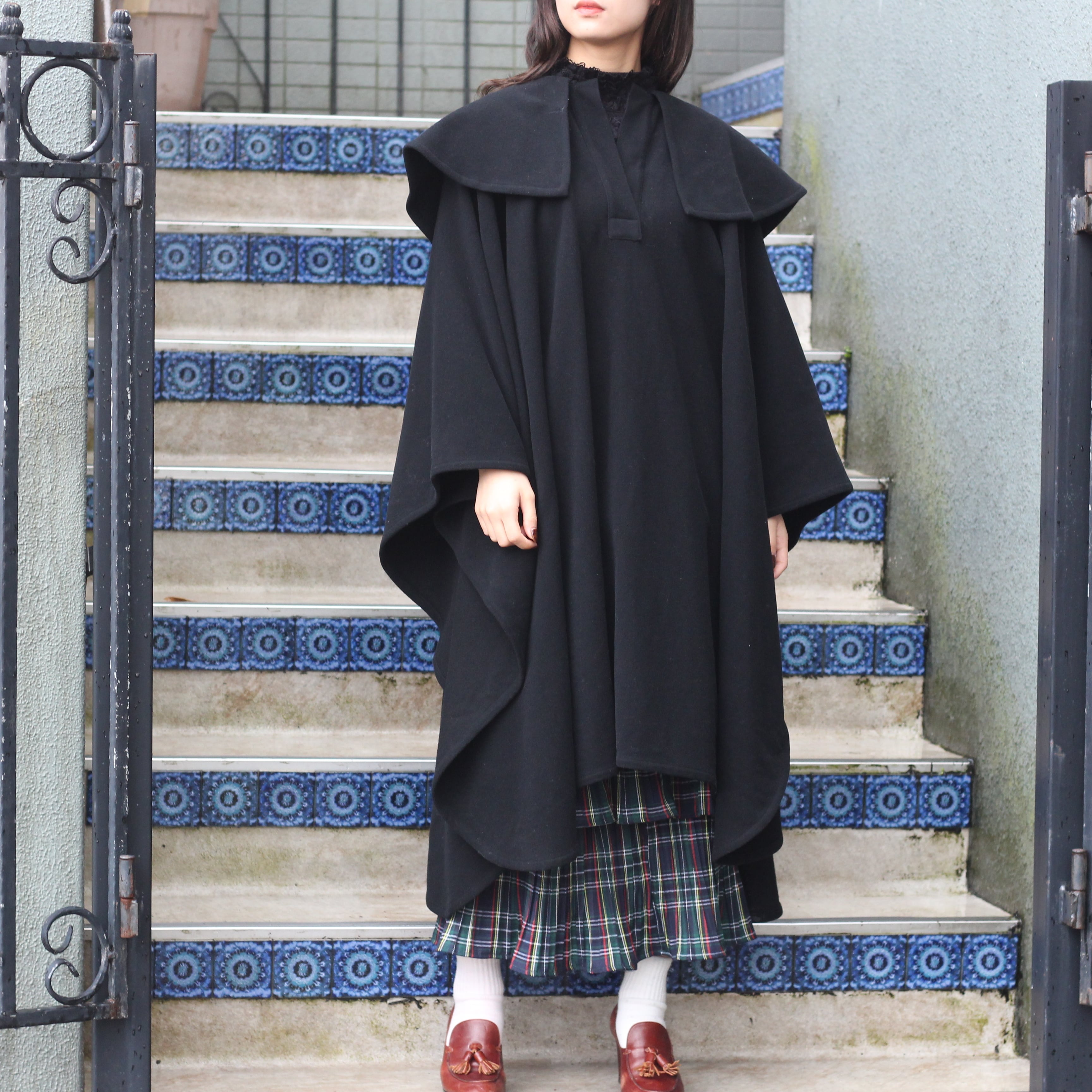 COMME des GARCONS WOOL OVER CAPE COAT PONCHO/コムデギャルソン 