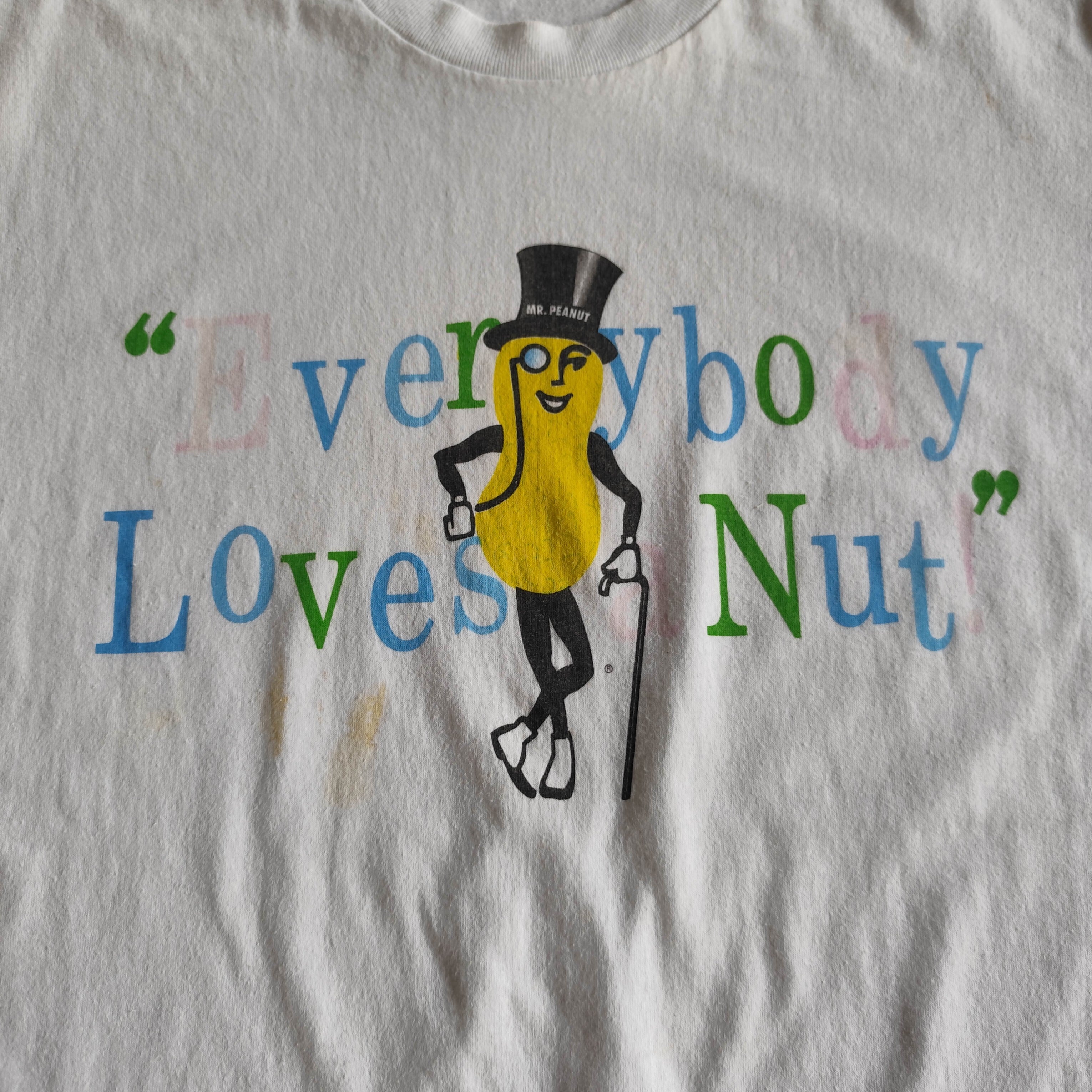 90's vintage Mr peanut ミスターピーナッツプリントTシャツ | ORIGIN