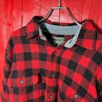 Woolrich ヘビーネルシャツ ウールシャツ 赤黒 バッファローチェック ウールリッチ