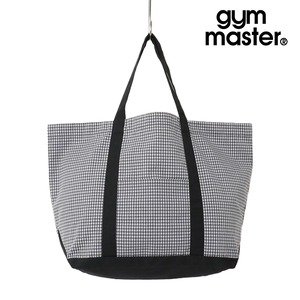 gym master ジムマスター ハッピーペイントダックトートバッグ レディース メンズ トートバッグ 大容量 軽量 キャンバスバッグ A4対応 肩掛け エコバッグ G833785 千鳥格子