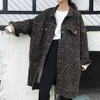 Leopard-print cargo coat (ME481)