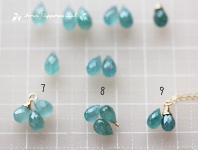 14KGF/ 希少グランディディエライトのネックレス（小さめサイズ  