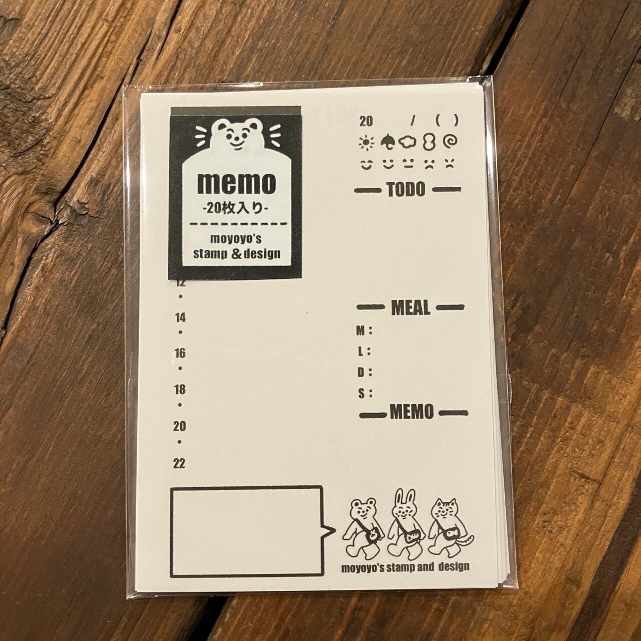 moyoyo's stamp&design MEMO DAILY LOG MY01