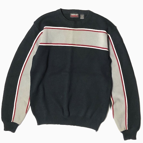 Vintage 80〜90's【TURNPOINT】Line Knit Sweater