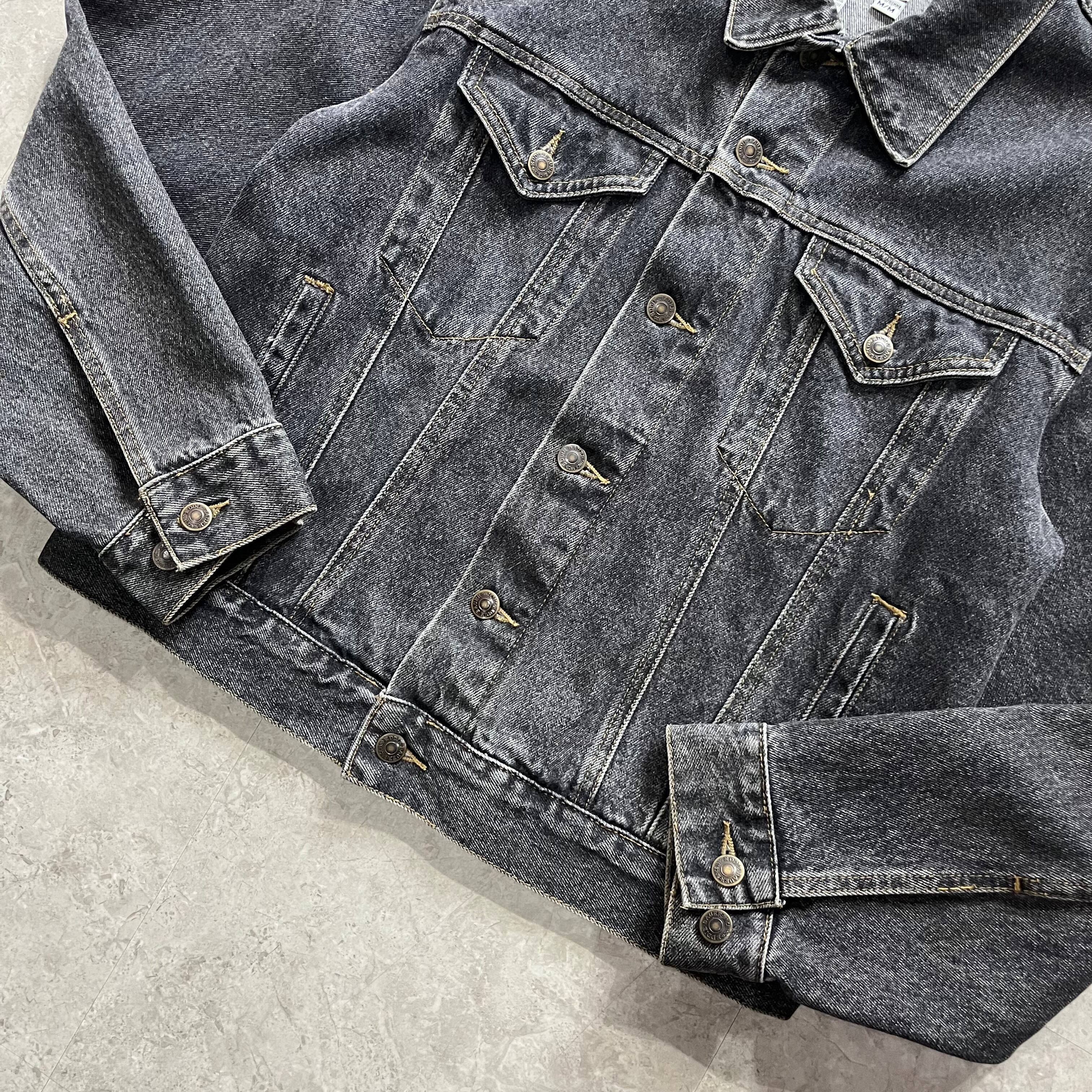 Eddie Bauer 先染　ブラック　デニムジャケット 90s〜 EDDIE BAUER 